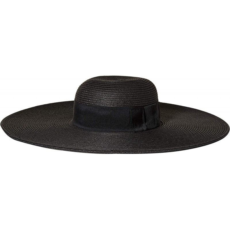 Sun Hats Straw Braided Hat - Black - CE1172TWGD3 $28.10