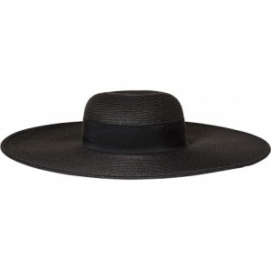 Sun Hats Straw Braided Hat - Black - CE1172TWGD3 $28.10