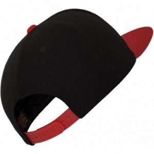 Baseball Caps USA Mexico Flag Combination Snapback Cap HAT - Black Red - CX188RA34AK $59.22