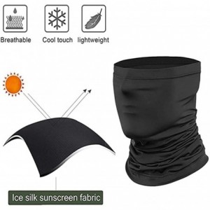 Balaclavas Neck Gaiter Face Mask- Bandana Face Mask Scarf Silk Sun UV Protection UPF 50 for Men Women - Gray(1 Pack) - C71985...