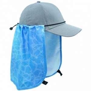 Sun Hats Sun Protection Hat Shade Attachment with SPF 45+ & Cooling Fabric - Open Water - CP18U6ITU2H $33.24