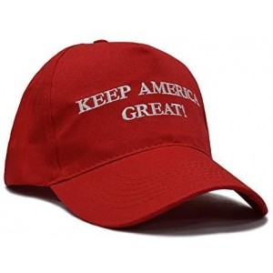 Baseball Caps Make America Great Again Hat [3 Pack]- Donald Trump USA MAGA Cap Adjustable Baseball Hat - Keep Red - CG18R5RRH...