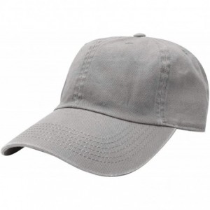 Baseball Caps Classic Baseball Cap Dad Hat 100% Cotton Soft Adjustable Size - Grey - CE11AT3RW1T $19.92