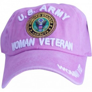 Baseball Caps Veteran Baseball Military American Warriors - Pigment Pink - C618HDSEU96 $40.79