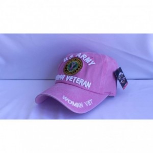 Baseball Caps Veteran Baseball Military American Warriors - Pigment Pink - C618HDSEU96 $44.45