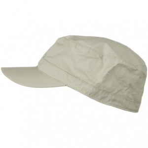 Baseball Caps Big Size Fitted Cotton Ripstop Military Army Cap - Stone - C41173OXZ7D $47.15