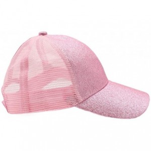 Baseball Caps Kids Ponytail Hat-Girls Baseball Cap with High Bun Messy Ponytail Hole Sun Visor Caps Fit Age 2-8 - 2pack Pink ...