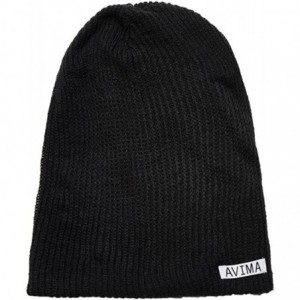 Skullies & Beanies Reversible Beanie Hat for Men- Women & Kids in Stretchy Comfy - Black and Grey - CO188QZA2RW $18.96