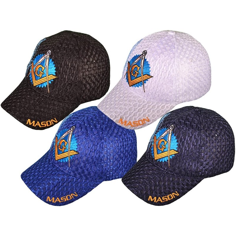 Baseball Caps Dozen Pack Wholesale ''Mason' Masonic Baseball Hats Caps - Assorted - 20671 - C111A8OOFOV $84.61