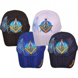 Baseball Caps Dozen Pack Wholesale ''Mason' Masonic Baseball Hats Caps - Assorted - 20671 - C111A8OOFOV $84.61