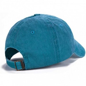 Baseball Caps Custom Ponytail Baseball Cap Personalized Messy Bun Hat Mesh Visor Trucker Hat - Denim Blue - CZ18GZEAWN0 $15.30
