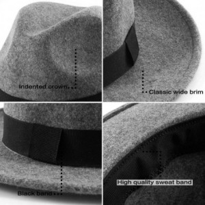 Fedoras Fedora Hats for Women DIY Band Belt Buckle Wool or Straw Wide Brim Beach Sun Hat - CO18ZIUMLEW $45.11