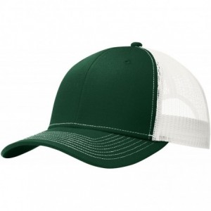 Baseball Caps Mens Snapback Trucker Cap (C112) - Dark Green/White - C1187AEYNQX $20.84