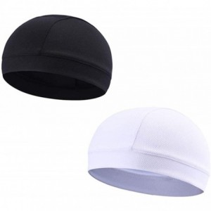 Skullies & Beanies Moisture Wicking Cooling Helmet Running - 1xblack+1xwhite - C0194RD89HA $30.68