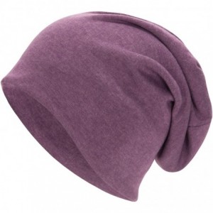 Skullies & Beanies Unisex Comfy Cotton Beanies Soft Sleep Cap for Hairloss Cancer Chemo - 4 Pack B - CG18U60O6N8 $27.44