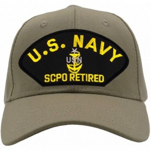 Baseball Caps US Navy SCPO Retired Hat/Ballcap Adjustable One Size Fits Most - Tan/Khaki - CV18OOQZWCC $51.03