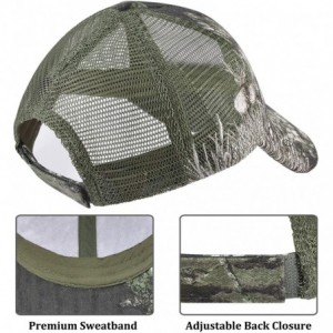 Baseball Caps Men's Hunting Fishing Hat Camo Series Adjustable Mesh Ball Cap 3D Embroidered - Break Up Elk - CS18OQNN9W8 $30.85