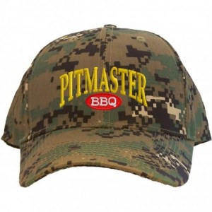 Baseball Caps Pitmaster Embroidered Pro Sport Baseball Cap - Camoflauge - CL17Y26WISY $37.50