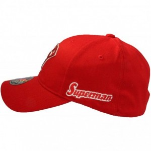 Baseball Caps Superhero Snapback Baseball Cap Hip-hop Flat Bill Hat - Superman Red - CG18KMD3G5A $37.53