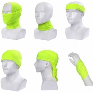 Balaclavas Neck Gaiter Face Scarf/Neck Cover/Face Mask Cover for Dust Sun Protection Headwear Hear Warp (Black+ Gray) - CI18Y...