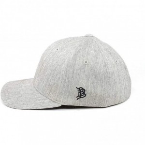 Baseball Caps 'Freedom Eagle Rogue' PVC Patch Hat - Flex Fit Fitted - Heather Grey - CV18U2G8X9G $67.00
