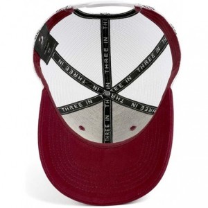 Baseball Caps Off-Road-Mountain-Deer Mesh Dad Hat Quick Drying Vintage Sun Hats Unisex Adjustable - Burgundy-75 - CH18W849LTK...