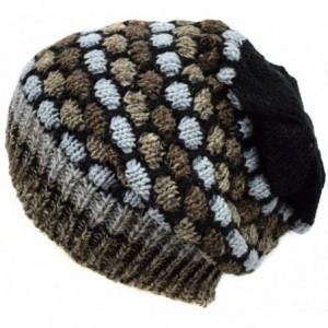 Skullies & Beanies Woolen Knitted Fleece Lined Multicoloured Beanie Hats - H - CV12HROOYT1 $60.06