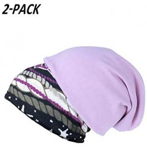 Skullies & Beanies Fashion Oversized Multifunctional Headwear Slouchy Beanie Hat for Men/Women (2-Pack) - Y7 - CP18LO36XHW $2...