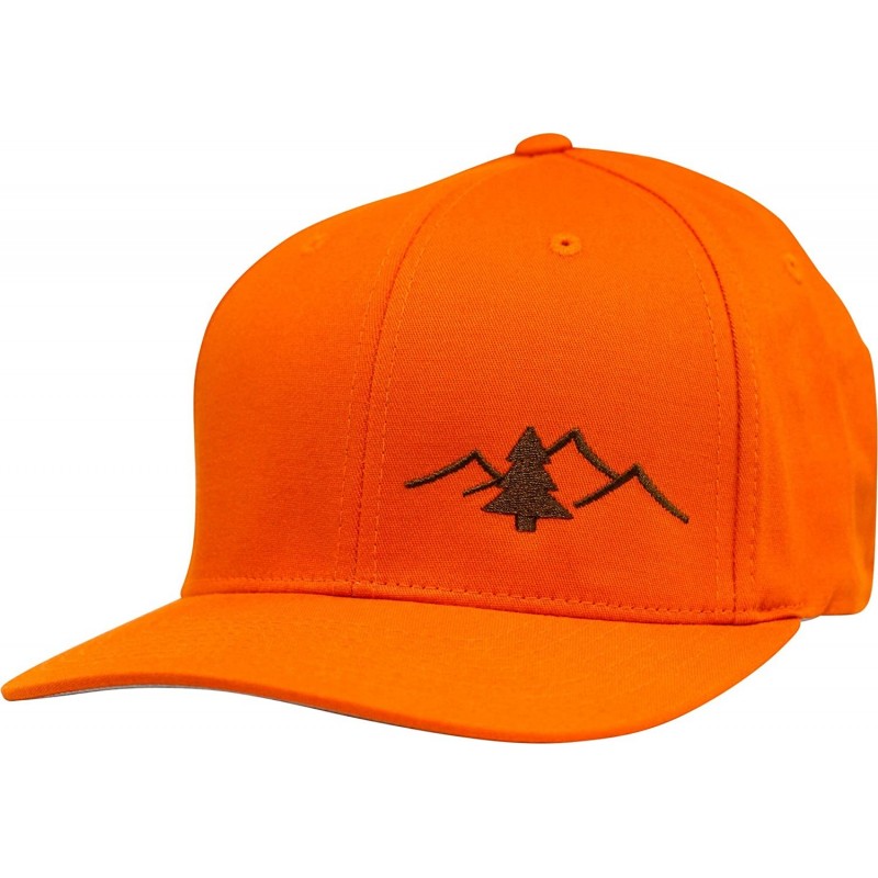 Baseball Caps Flexfit Pro Style Hat - The Great Outdoors - Orange - CK18DR3Q8UH $58.32