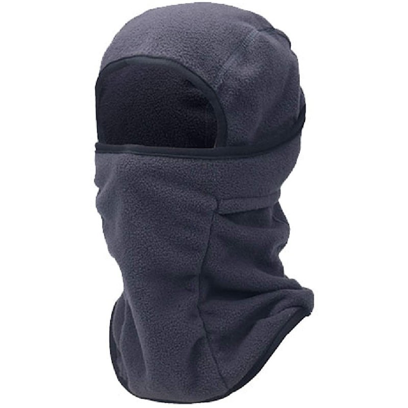 Balaclavas Balaclava Face Mask for Cold Weather Fleece Ski Mask Neck Warmer - Skiing - Dark Grey - C818M3TSHS0 $20.68
