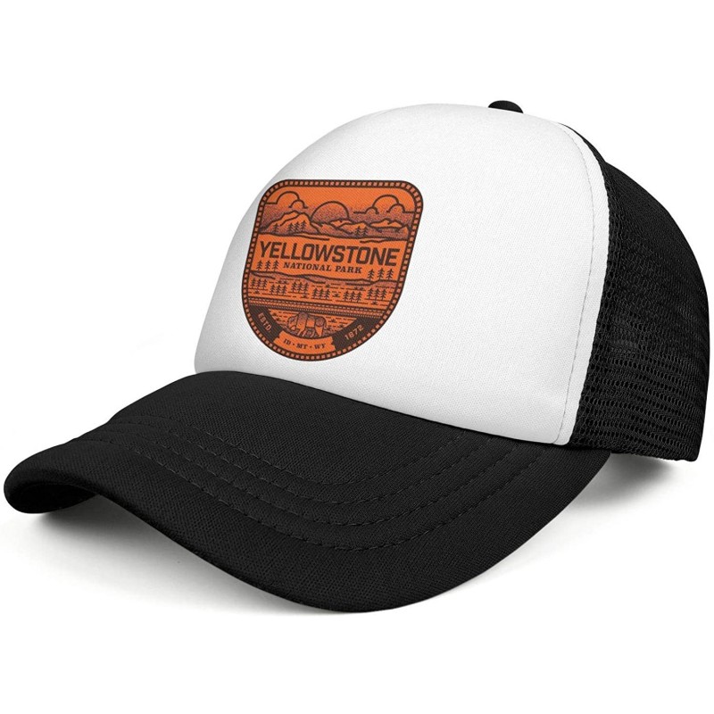 Baseball Caps Yellowstone National Park Casual Snapback Hat Trucker Fitted Cap Performance Hat - Yellowstone National Park-20...