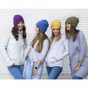 Skullies & Beanies Slouchy Beanie Winter Hats for Women Thick Warm Soft Chunky Cable Knit Hat Ski Cap - Blue - C618YXT3T2D $2...