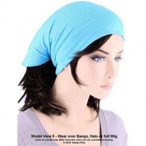 Skullies & Beanies Womens Ruffle Chemo Hat Beanie Scarf- Soft Turban Bandana Head Wrap for Cancer - 04- Charcoal Gray - C012J...