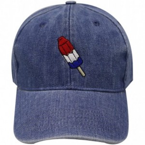 Baseball Caps Firecrackers Ice Cream Cotton Dad Caps - Denim - CE12L9P54E3 $24.88