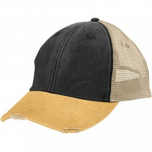 Baseball Caps Durable Structured Ollie Cap- Black/Mustard/Tan- One Size - CN12I9P1DZP $18.49