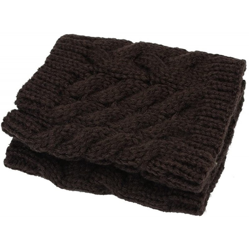 knitting Crochet Headband Headwrap - Coffee - CK12O2TWNPJ