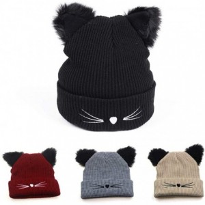 Skullies & Beanies Warm Winter Hat Knit Beanie Skull Cap Cuff Beanie Hat Winter Hats for Women - Beige - 2 - C318A4GRQQS $20.96