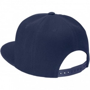 Baseball Caps Wholesale 12 Pack Snapback Hat Cap Hip Hop Style Flat Bill Blank Solid Color Adjustable Size - 12-pack Navy - C...