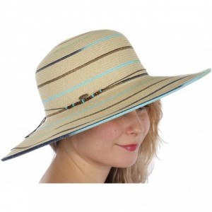 Sun Hats Beach Hats for Women - Wide Brim Summer Sun hat - Floppy Paper Straw UPF Sun Protection - Travel Outdoor Hiking - CM...