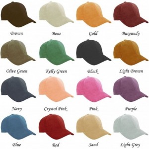 Baseball Caps Genuine Suede Leather Unisex Baseball Caps Made in USA - Purple - CP11GLCL935 $37.42