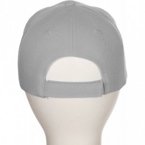 Baseball Caps Classic Baseball Hat Custom A to Z Initial Team Letter- Lt Gray Cap White Black - Letter N - CW18IDWM0M8 $23.50
