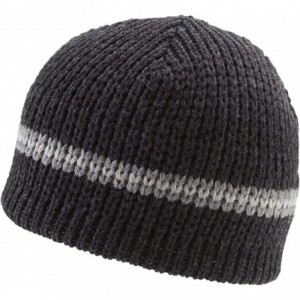 Skullies & Beanies Dohm Classic Stripe Winter Wool Hat Beanie Skull Cap For Men and Women - Black - CU11289WNKX $30.29