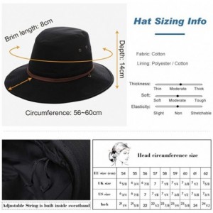 Sun Hats Packable Unisex Fishing Sun Hat Outdoor Safari Panama SPF 50 Travel for Men Women 56-61cm - Khaki_00706 - CN18QZ54MM...