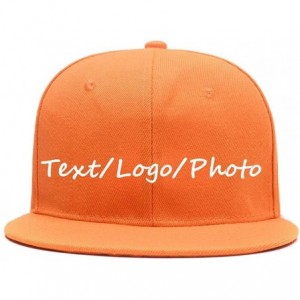 Baseball Caps Snapback Personalized Outdoors Picture Baseball - Orange - CN18I8XA5C4 $26.33