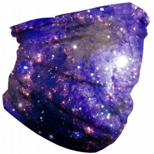 Balaclavas Galaxy Balaclava for Women Men Headband Bandana Head Wrap Scarf Neck Warmer Headwear - Purple Galaxy - CT197RX3UD6...