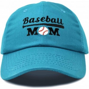 Baseball Caps Baseball Mom Women's Ball Cap Dad Hat for Women - Teal - CN18K33DDS0 $25.90