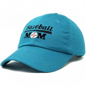 Baseball Caps Baseball Mom Women's Ball Cap Dad Hat for Women - Teal - CN18K33DDS0 $25.59