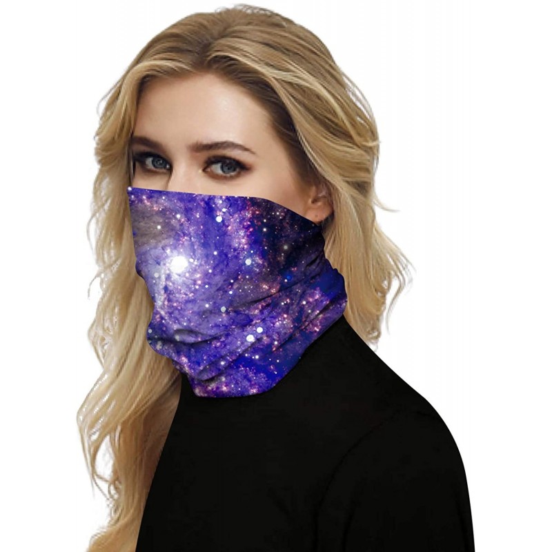 Skullies & Beanies Windproof Face Mask-Balaclava Hood-Cold Weather Motorcycle Ski Mask - Universe Purple - CS197ZIDSNO $21.11