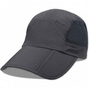 Baseball Caps Unisex Mesh Sport Cap Quick-Drying Outdoor Breathable Sun hat Runner UV Protection 50+ - Deep Gray D - CX17WWZ0...