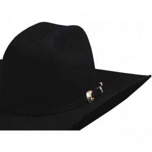 Cowboy Hats KINGMAN 4X Premium Wool Westen Hat 7 1/4 Black - CI119D3O9HR $94.69
